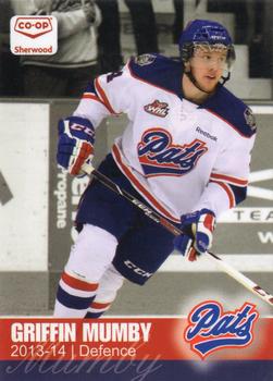 2013-14 Co-op Regina Pats (WHL) #NNO Griffin Mumby Front
