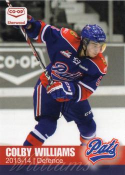 2013-14 Co-op Regina Pats (WHL) #NNO Colby Williams Front