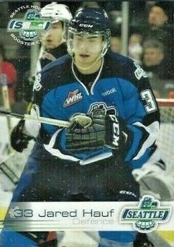2013-14 Booster Club Seattle Thunderbirds (WHL) #NNO Jared Hauf Front