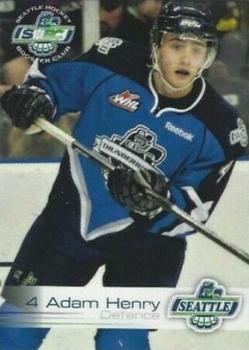 2013-14 Booster Club Seattle Thunderbirds (WHL) #NNO Adam Henry Front
