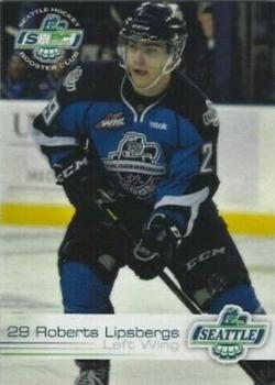 2013-14 Booster Club Seattle Thunderbirds (WHL) #NNO Roberts Lipsbergs Front