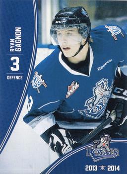 2013-14 Victoria Royals (WHL) #23 Ryan Gagnon Front