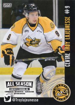 2015-16 Choice Sarnia Sting (OHL) #6 Troy Lajeunesse Front