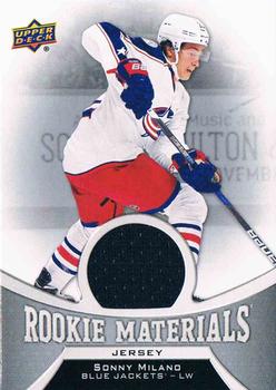 2016-17 Upper Deck - Rookie Materials #RM-SM Sonny Milano Front