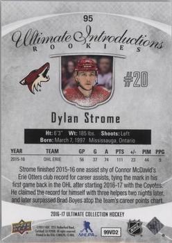 2016-17 Upper Deck Ultimate Collection #95 Dylan Strome Back