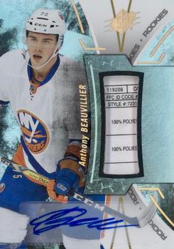 2016-17 SPx - Rookies Black Tag Autographs #R-AB Anthony Beauvillier Front