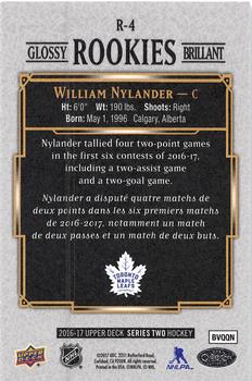2016-17 Upper Deck - 2016-17 O-Pee-Chee Update Glossy Rookies #R-4 William Nylander Back
