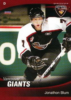 2007-08 Choice Vancouver Giants (WHL) #4 Jonathon Blum Front