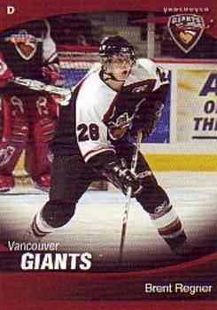 2007-08 Choice Vancouver Giants (WHL) #18 Brent Regner Front
