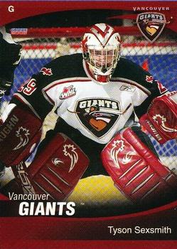 2007-08 Choice Vancouver Giants (WHL) #23 Tyson Sexsmith Front