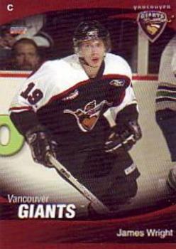 2007-08 Choice Vancouver Giants (WHL) #24 James Wright Front