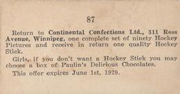1926-27 Paulin Chambers (V128-2) #87 Heck Fowler Back
