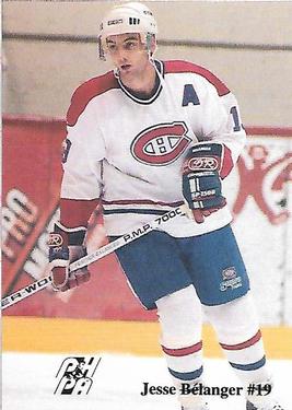 1992-93 Fredericton Canadiens (AHL) #NNO Jesse Belanger Front