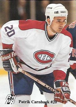 1992-93 Fredericton Canadiens (AHL) #NNO Patrik Carnback Front