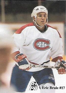 1992-93 Fredericton Canadiens (AHL) #NNO Eric Brule Front