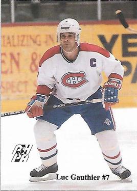 1992-93 Fredericton Canadiens (AHL) #NNO Luc Gauthier Front