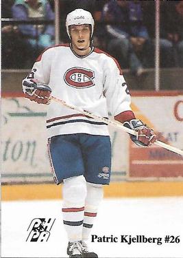 1992-93 Fredericton Canadiens (AHL) #NNO Patric Kjellberg Front