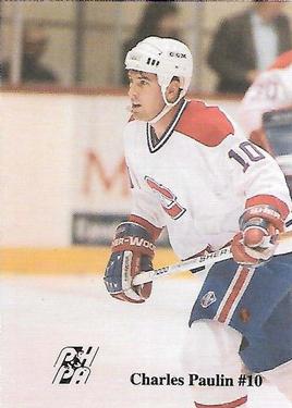 1992-93 Fredericton Canadiens (AHL) #NNO Charles Poulin Front