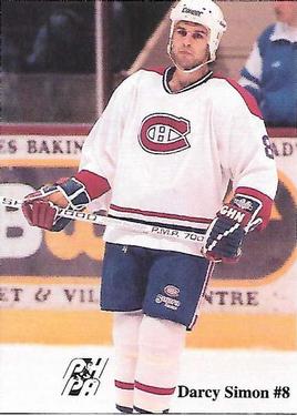 1992-93 Fredericton Canadiens (AHL) #NNO Darcy Simon Front