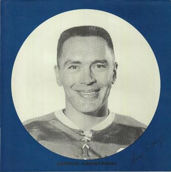 1966-67 Esso Maple Leafs Hockey Talks #1 George Armstrong Back