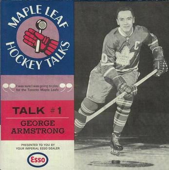 1966-67 Esso Maple Leafs Hockey Talks #1 George Armstrong Front