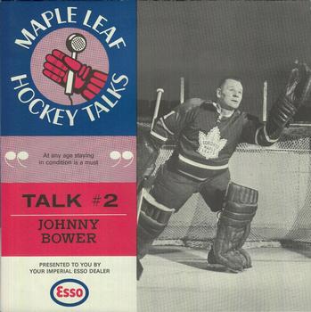 1966-67 Esso Maple Leafs Hockey Talks #2 Johnny Bower Front