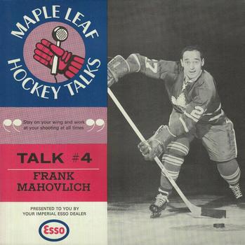 1966-67 Esso Maple Leafs Hockey Talks #4 Frank Mahovlich Front
