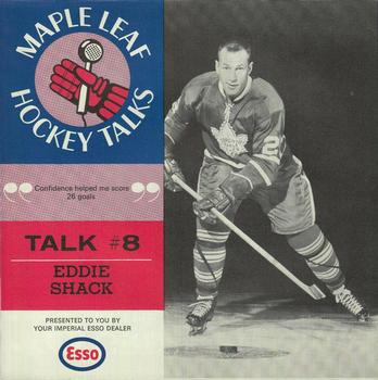 1966-67 Esso Maple Leafs Hockey Talks #8 Eddie Shack Front