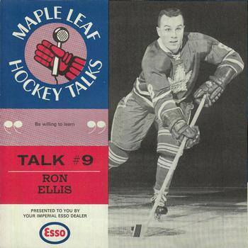 1966-67 Esso Maple Leafs Hockey Talks #9 Ron Ellis Front