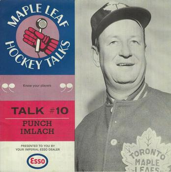 1966-67 Esso Maple Leafs Hockey Talks #10 Punch Imlach Front