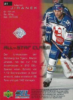 2000-01 Upper Deck DEL (German) - All Star Class #A1 Martin Jiranek Back