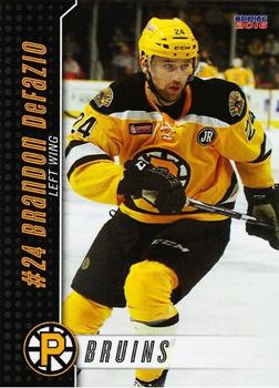 2015-16 Choice Providence Bruins (AHL) #5 Brandon DeFazio Front