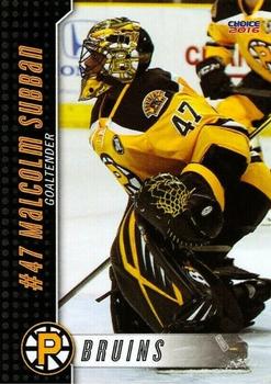 2015-16 Choice Providence Bruins (AHL) #24 Malcolm Subban Front