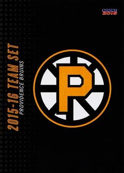 2015-16 Choice Providence Bruins (AHL) #NNO Providence Bruins Front