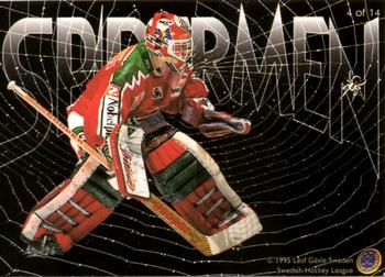 1995-96 Leaf Elit Set (Swedish) - Spidermen #4 Håkan Algotsson Back