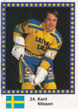 1989 Semic Hockey VM/Jaakiekon MM (Swedish/Finnish) Stickers #24 Kent Nilsson Front