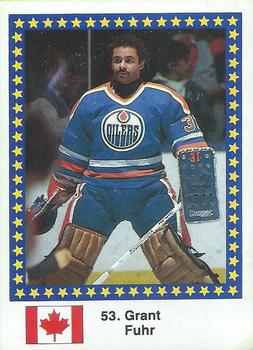 1989 Semic Hockey VM/Jaakiekon MM (Swedish/Finnish) Stickers #53 Grant Fuhr Front