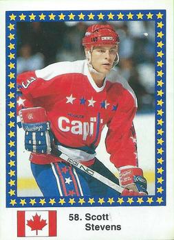 1989 Semic Hockey VM/Jaakiekon MM (Swedish/Finnish) Stickers #58 Scott Stevens Front
