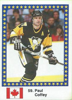 1989 Semic Hockey VM/Jaakiekon MM (Swedish/Finnish) Stickers #59 Paul Coffey Front