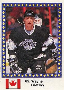 1989 Semic Hockey VM/Jaakiekon MM (Swedish/Finnish) Stickers #65 Wayne Gretzky Front