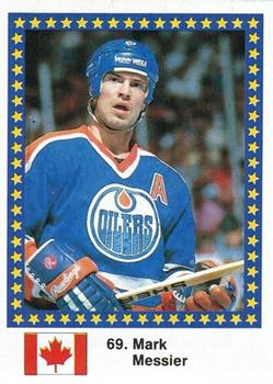 1989 Semic Hockey VM/Jaakiekon MM (Swedish/Finnish) Stickers #69 Mark Messier Front