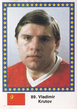 1989 Semic Hockey VM/Jaakiekon MM (Swedish/Finnish) Stickers #89 Vladimir Krutov Front