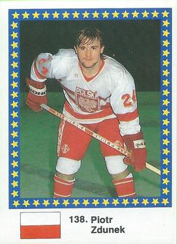 1989 Semic Hockey VM/Jaakiekon MM (Swedish/Finnish) Stickers #138 Piotr Zdunek Front