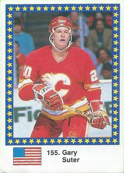 1989 Semic Hockey VM/Jaakiekon MM (Swedish/Finnish) Stickers #155 Gary Suter Front