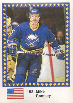 1989 Semic Hockey VM/Jaakiekon MM (Swedish/Finnish) Stickers #158 Mike Ramsey Front