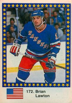 1989 Semic Hockey VM/Jaakiekon MM (Swedish/Finnish) Stickers #172 Brian Lawton Front