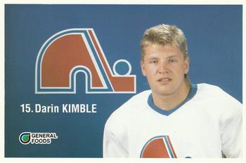 1989-90 General Foods Quebec Nordiques #NNO Darin Kimble Front