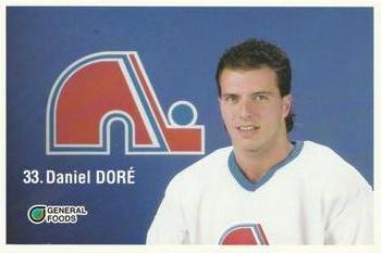 1989-90 General Foods Quebec Nordiques #NNO Daniel Dore Front