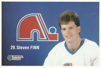 1989-90 General Foods Quebec Nordiques #NNO Steven Finn Front