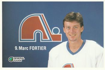 1989-90 General Foods Quebec Nordiques #NNO Marc Fortier Front